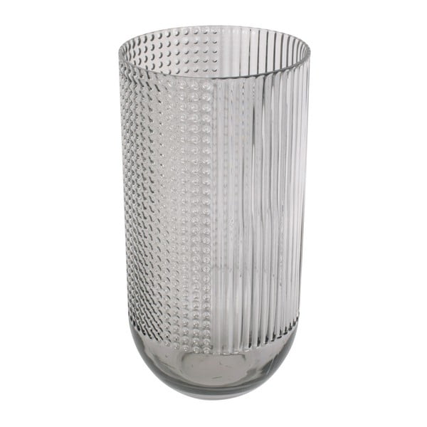 Attract szürke üveg váza, magasság 30 cm - PT LIVING
