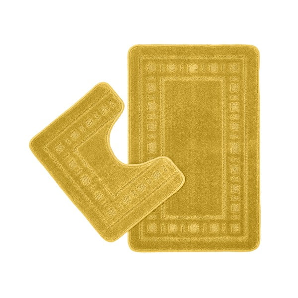 Sárga fürdőszobai kilépő szett WC-hez, 2 db-os 50x80 cm Armoni – Catherine Lansfield