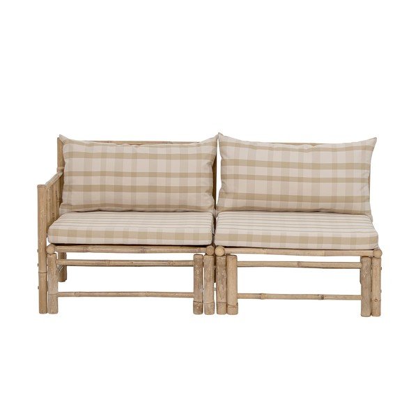 Natúr színű kerti kanapé modul (bal oldali) Korfu – Bloomingville-image-4