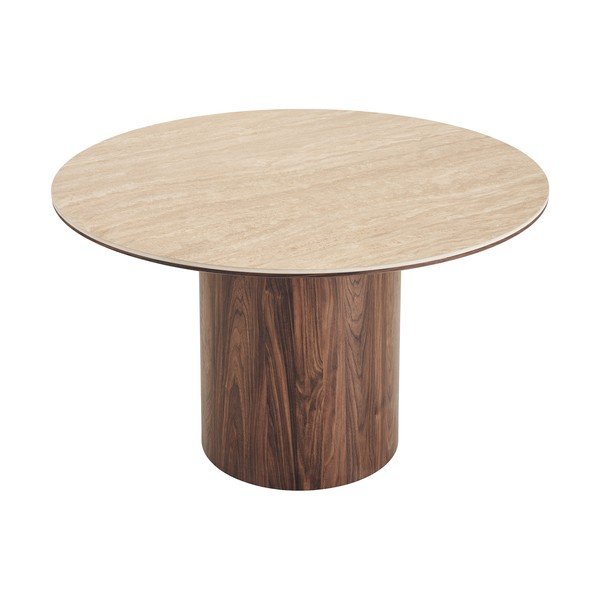 Kerek étkezőasztal kerámia asztallappal ø 120 cm Delphi – House Nordic-image-3