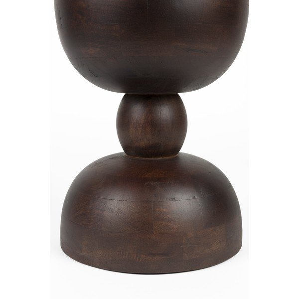 Mangófa kerek tárolóasztal ø 30 cm Izzy – White Label-image-1