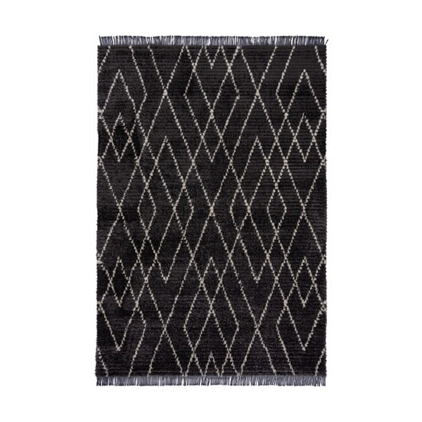 Fekete szőnyeg 160x230 cm Aisha – Flair Rugs