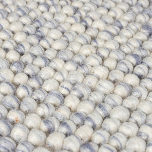 Világoskék kézi szövésű gyapjúkeverék szőnyeg 160x230 cm Minerals – Flair Rugs-image-4