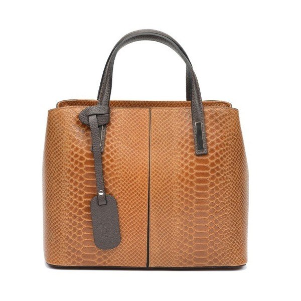 Lucy Cognac konyak-barna bőr kézitáska - Roberta M
