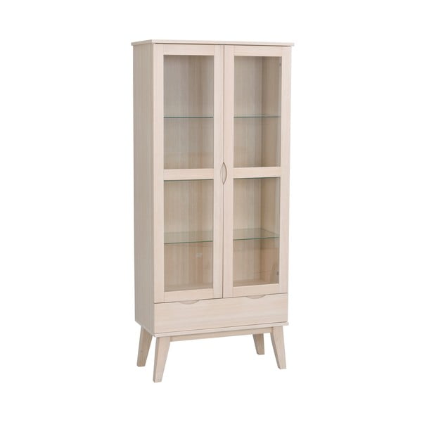 Natúr színű tölgyfa tálalószekrény 82x185 cm Filippa - Rowico-image-2