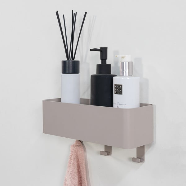 Szürkésbarna fali acél fürdőszobai polc Multi – Spinder Design-image-1