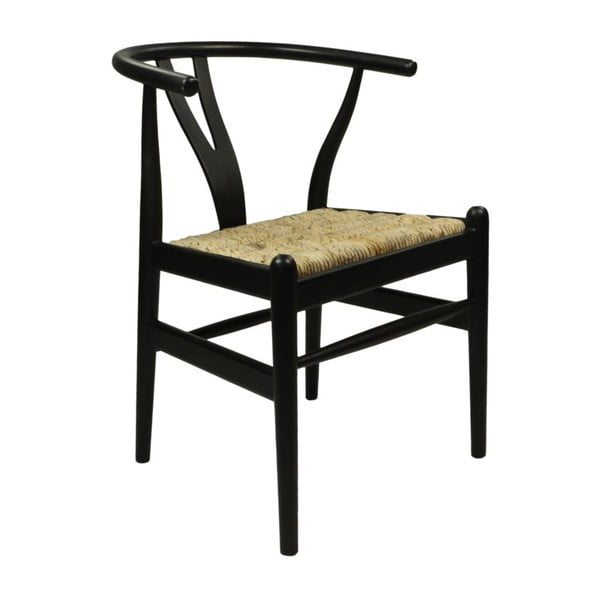Fekete mahagóni étkezőszék Wishbone - HSM collection-image-2
