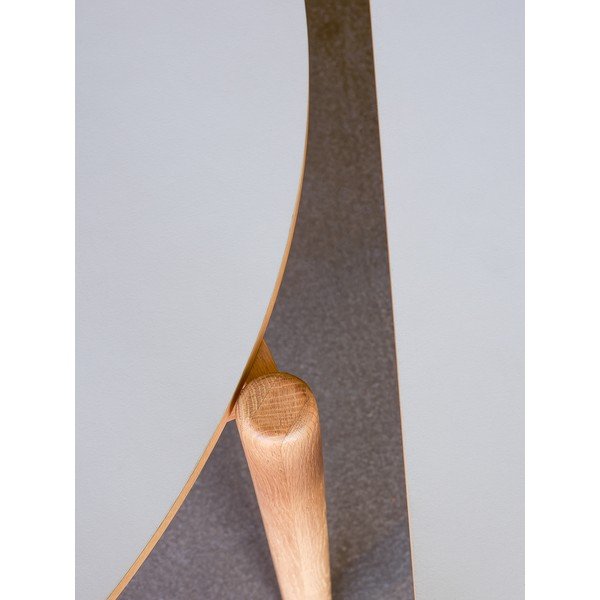 Tölgyfa kerek étkezőasztal ø 115 cm Oblique – Hübsch-image-3