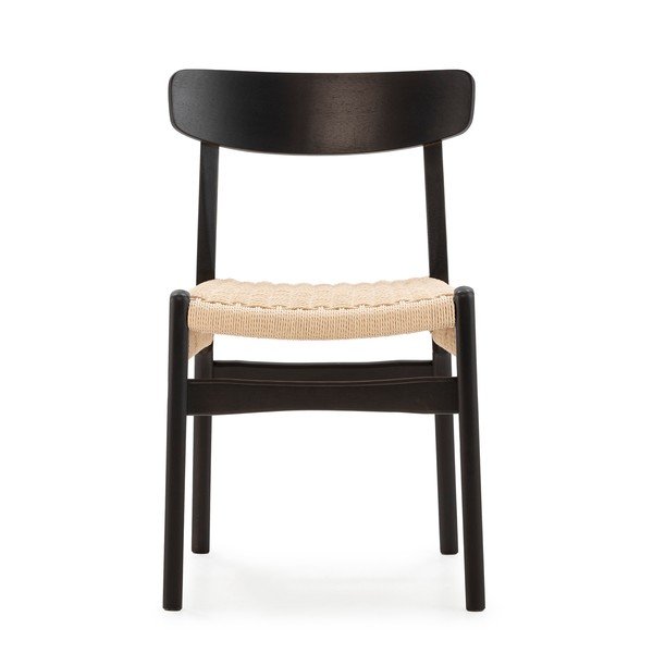 Fekete kaucsukfa étkezőszék szett 2 db-os Biel – MOME-image-3