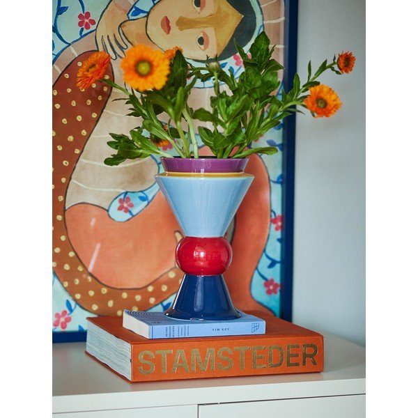 Kerámia kézzel festett váza (magasság 26,5 cm) Trilla – Bloomingville-image-1