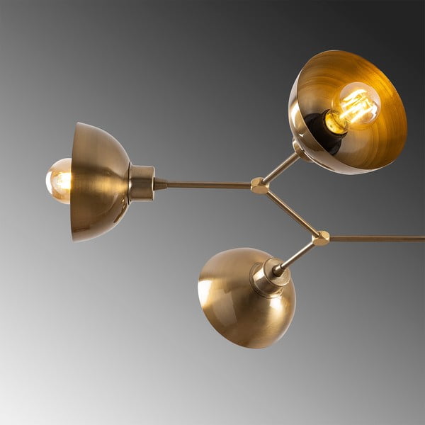 Aranyszínű mennyezeti lámpa fém búrával 52x102 cm Dram – Opviq lights-image-4