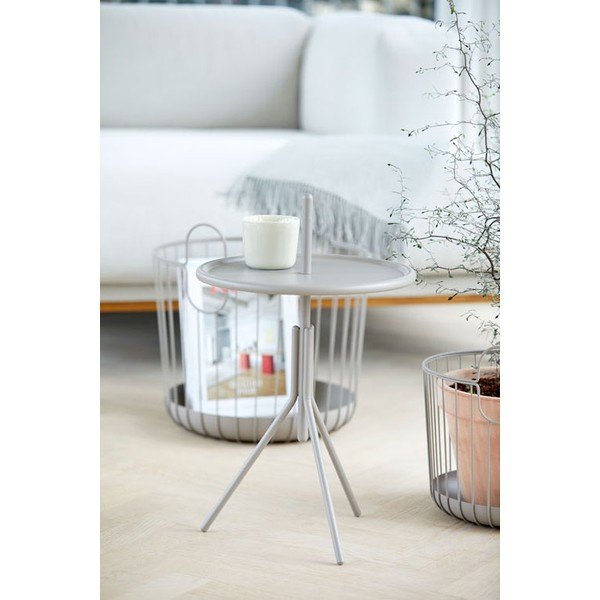 Inu szürke fém tárolóasztal, ø 33,8 cm - Zone-image-1