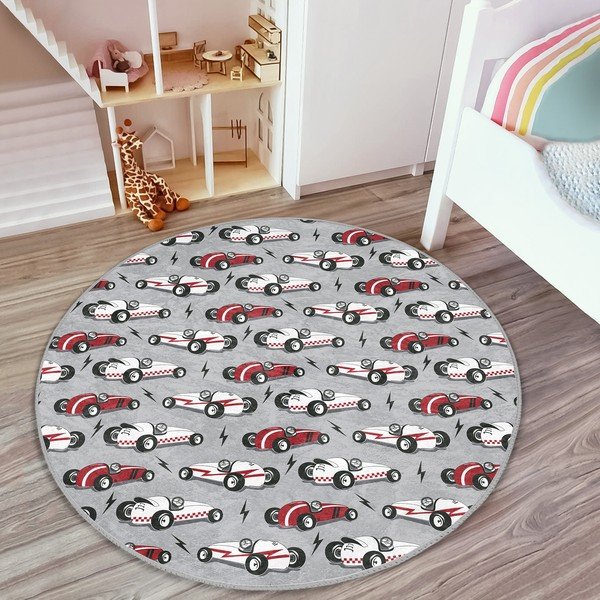 Szürke gyerek szőnyeg ø 120 cm Comfort – Mila Home-image-3