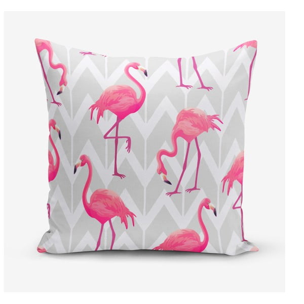 Flamingo mintás pamutkeverék párnahuzat, 45 x 45 cm - Minimalist Cushion Covers