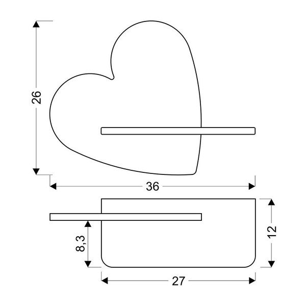 Rózsaszín gyerek lámpa Heart – Candellux Lighting-image-2