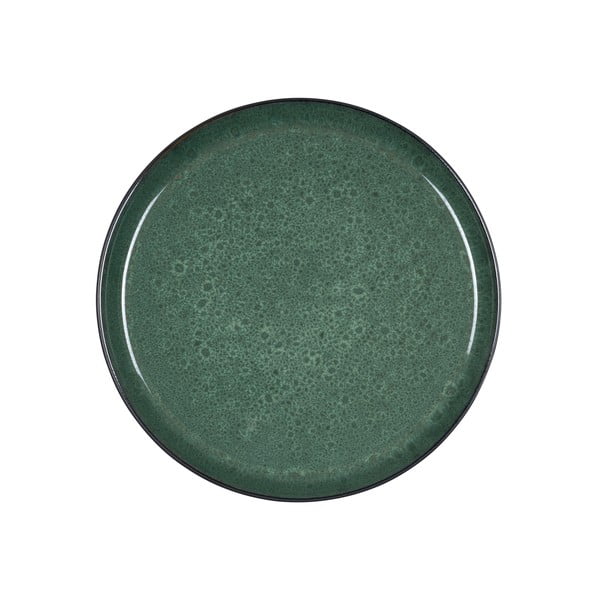 Sötétzöld agyagkerámia tányér ø 27 cm – Bitz