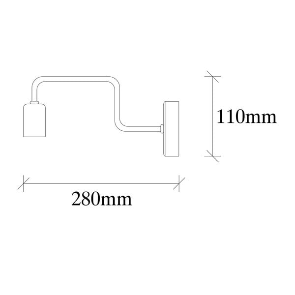 Isidora fekete fém falilámpa - Opviq lights-image-3