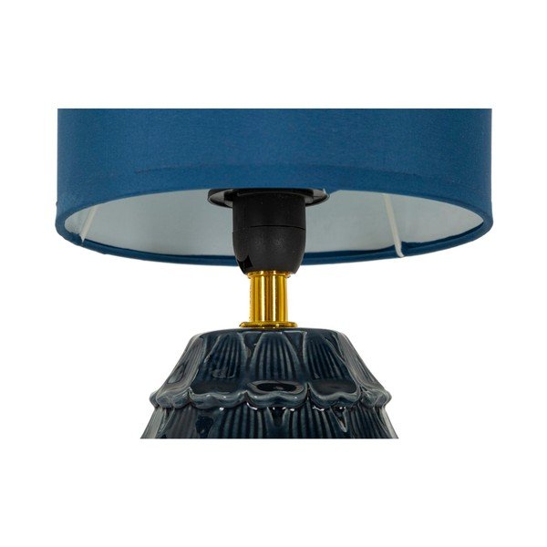 Kék kerámia asztali lámpa textil búrával (magasság 30,5 cm) Pigny – Mauro Ferretti-image-4