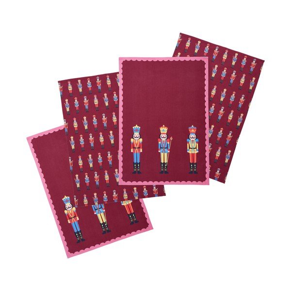 Pamut konyharuha szett 4 db-os karácsonyi mintával 70x50 cm Christmas Nutcracker – Catherine Lansfield