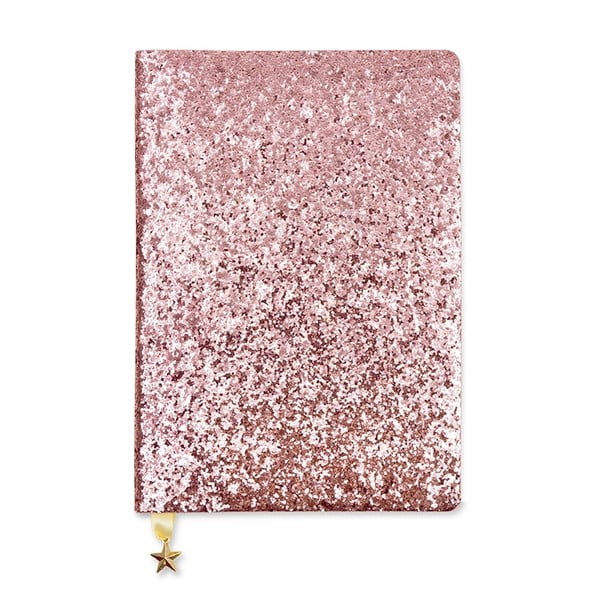 All That Glitters Sequin rózsaszín jegyzetfüzet, A5 - GO Stationery