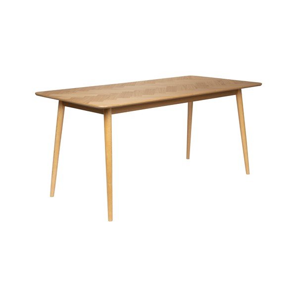 Étkezőasztal tölgyfa dekorral 90x180 cm Fabio – White Label-image-3