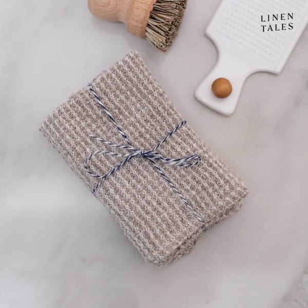 Len konyharuha szett 2 db-os 26x26 cm – Linen Tales-image-4