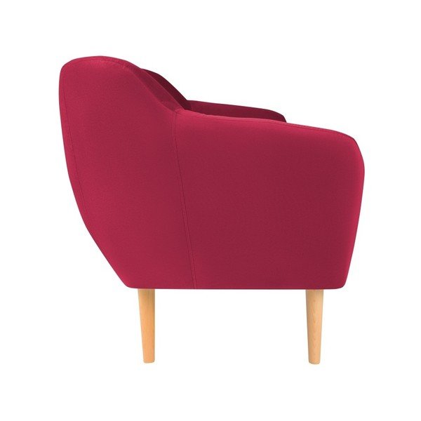 Sardaigne sötét rózsaszín bársony kanapé, 188 cm - Mazzini Sofas-image-2