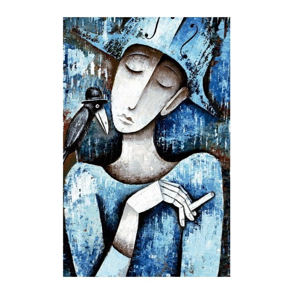 Woman Blue Canvas vászonkép, 70 x 45 cm