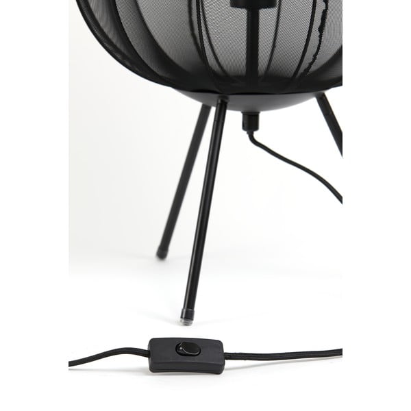 Fekete asztali lámpa (magasság 60 cm) Plumeria – Light & Living-image-3