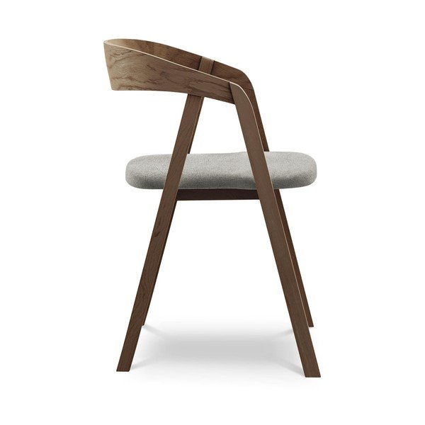 Világosszürke tömörfa étkezőfotel Erika – Makamii-image-2