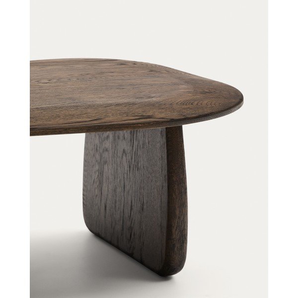 Tölgyfa tárolóasztal 70x71 cm Pirita – Kave Home-image-4