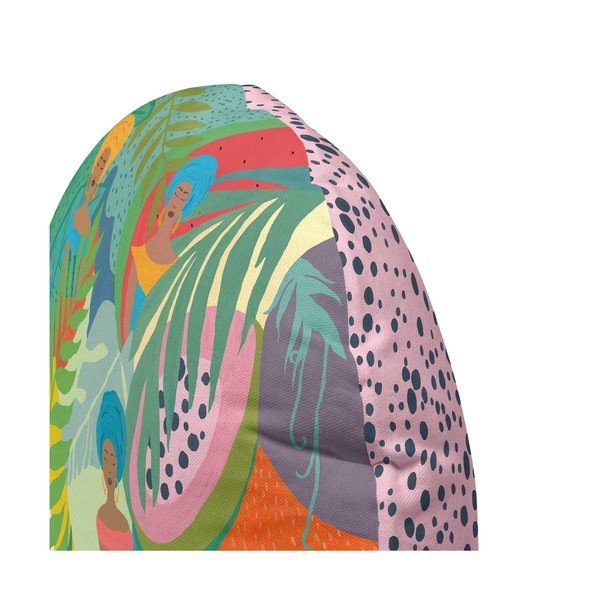 Zuly Jungle kétoldalas pamut díszpárna, ⌀ 50 cm - HF Living-image-2