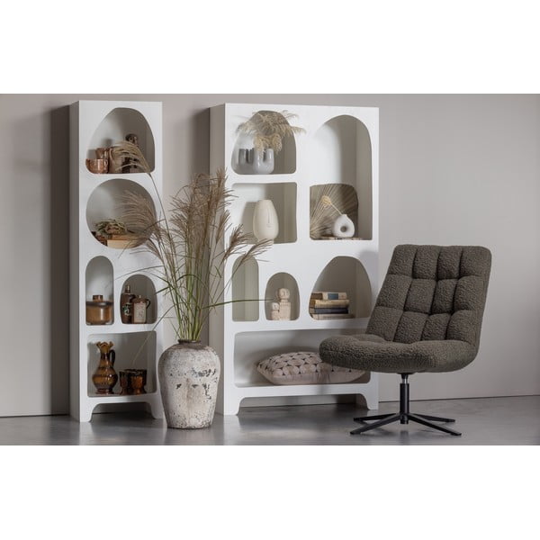 Fehér könyvespolc 48x180 cm Caz – WOOOD-image-1