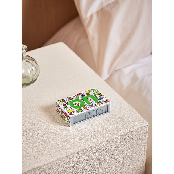 Digitális asztali ébresztőóra Flip+ Lexon x Keith Haring - Happy – Lexon-image-1
