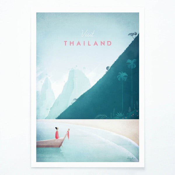 Poszter Thailand, 30x40 cm - Travelposter