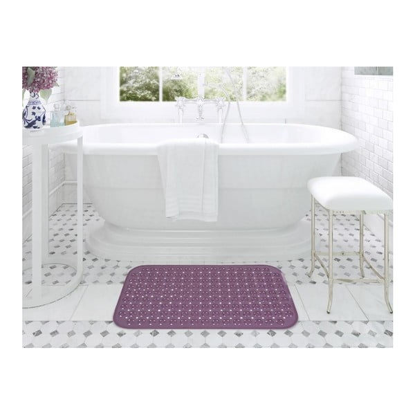 Lila csúszásgátló szőnyeg fürdőkádba, 38 x 70 cm - Madame Coco