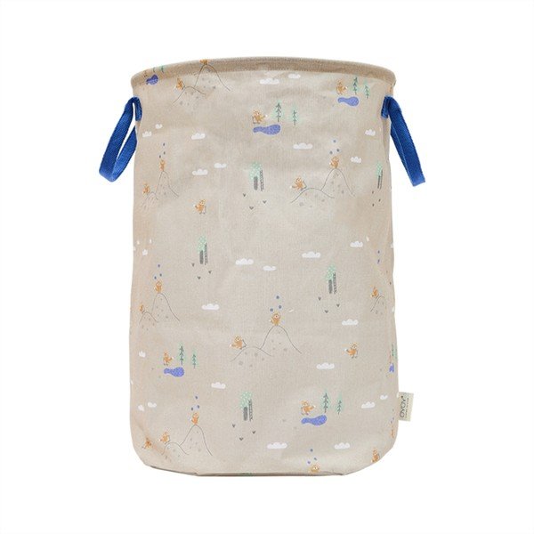 Bézs textil játéktároló kosár ø 38x54 cm Foxy – OYOY Mini