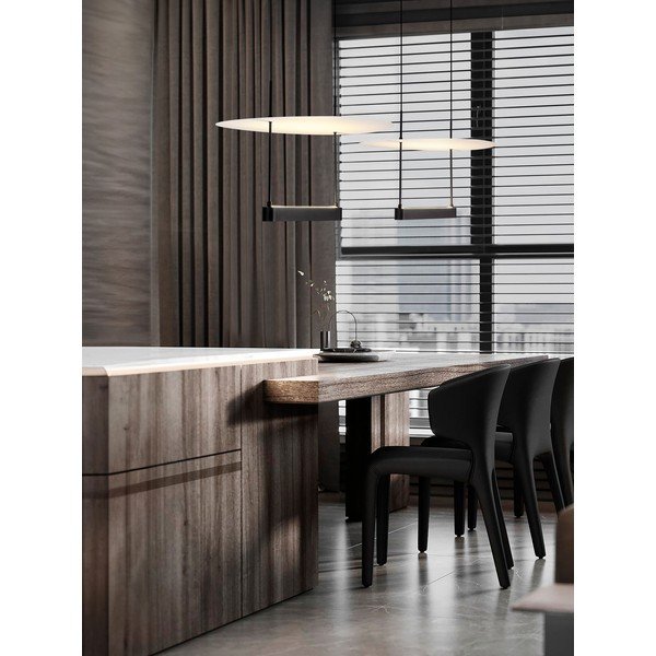 Fehér-matt fekete alumínium LED dimmelhető függőlámpa ø 40 cm Diona – Nova Luce-image-1