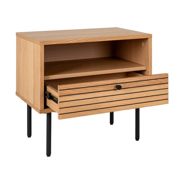 Tárolóasztal tölgyfa dekoros asztallappal 40x50 cm Kyoto – House Nordic-image-2