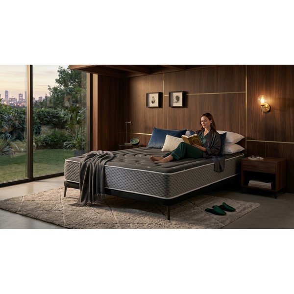 Közepes keménységű-extra kemény kétoldalas hab matrac 180x200 cm Premium Black Multizone – Moonia-image-2