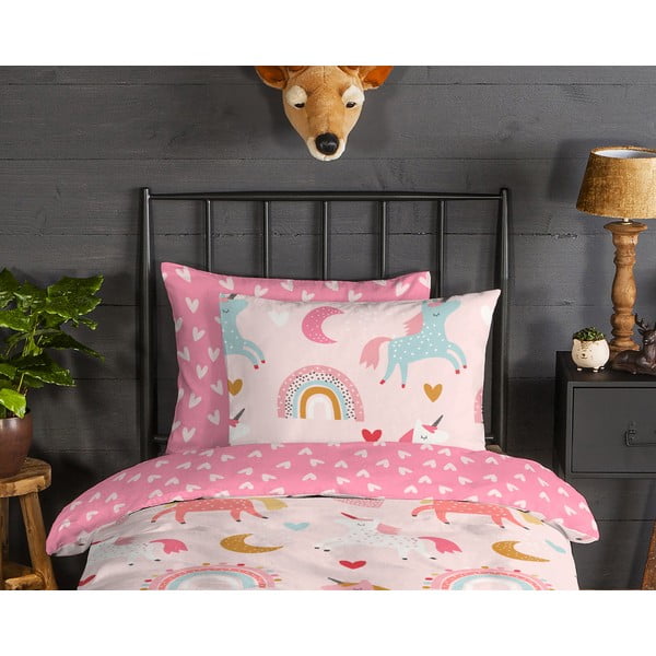 Egyszemélyes flanel gyerek ágyneműhuzat 140x200 cm – Good Morning-image-1