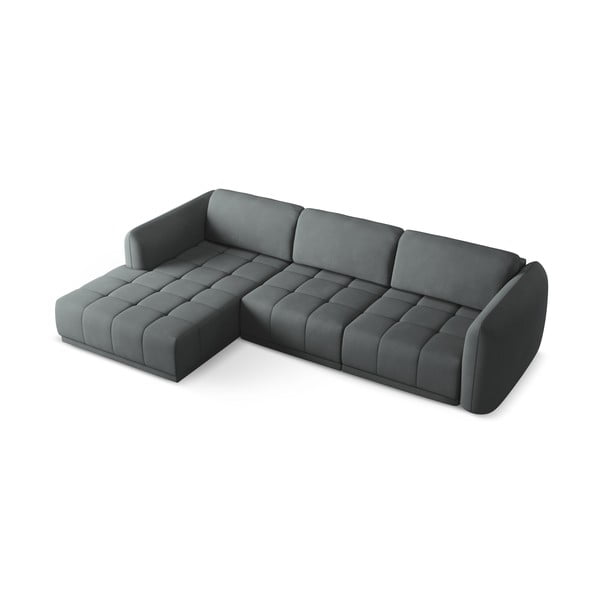 Sötétszürke sarokkanapé (bal oldali) Hoku – Makamii-image-3