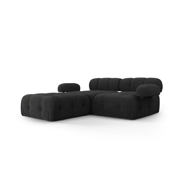 Fekete sarokkanapé Ferento – Cosmopolitan Design-image-1
