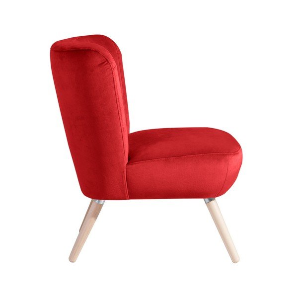 Neele Velvet piros fotel - Max Winzer-image-2
