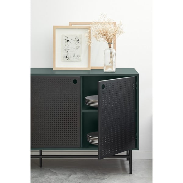 Punto fekete-zöld komód, 150 cm - Teulat-image-2