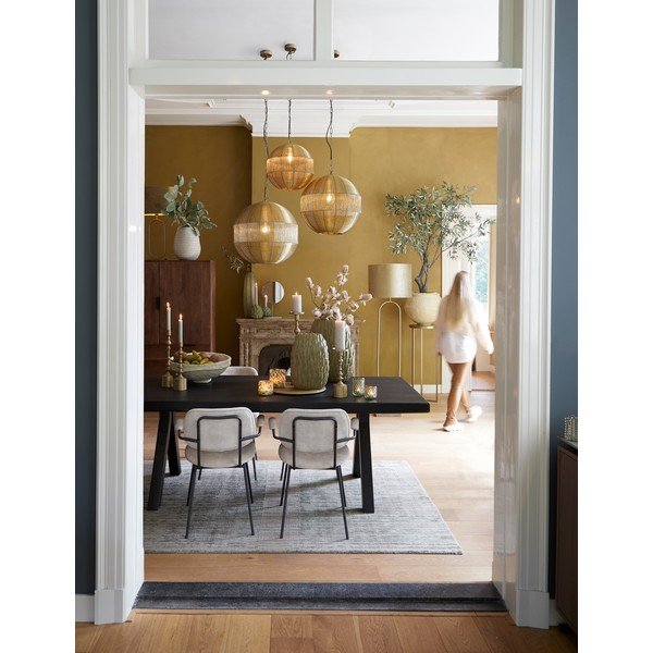 Aranyszínű függőlámpa fém búrával ø 45 cm Pilka – Light & Living-image-2