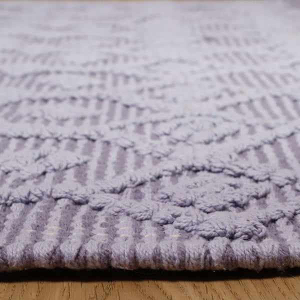 Blonder szürke kézzel készített pamutszőnyeg, 110 x 170 cm - Nattiot-image-1