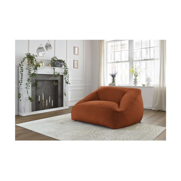 Narancssárga műszőrme babzsákfotel Lilibet – Bobochic Paris-image-1