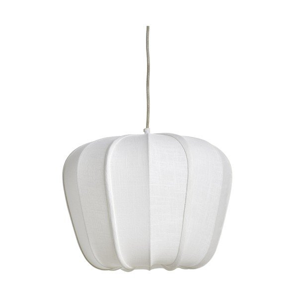 Krémszínű függőlámpa textil búrával Zubedo – Light & Living
