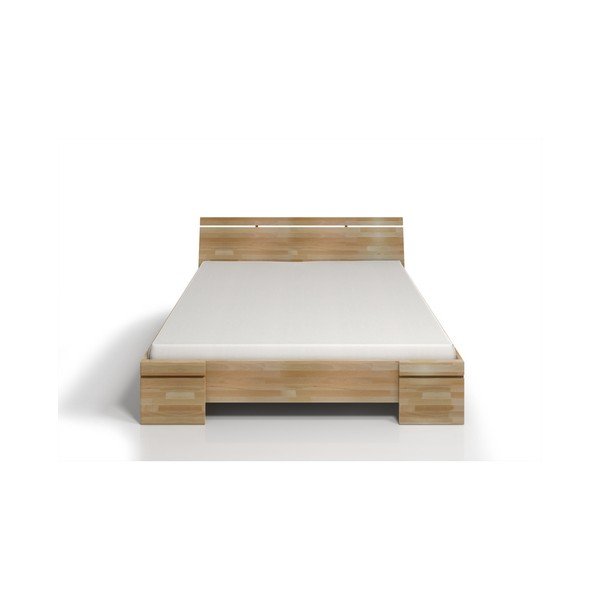 Sparta Maxi bükkfa franciaágy tárolóval, 140 x 200 cm - Skandica-image-1
